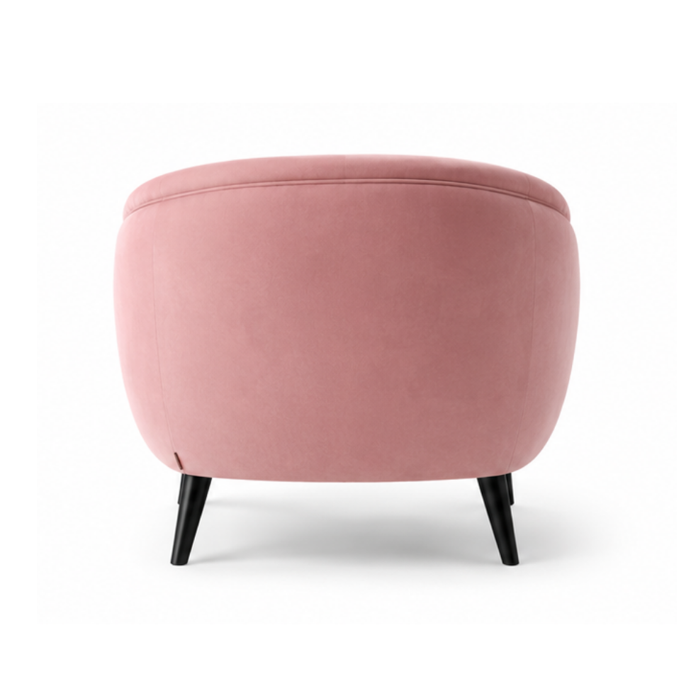 Blush Crescent Accent Chair - image 5